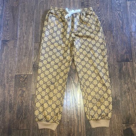 gold gucci trackpants|Gucci track pants aliexpress.